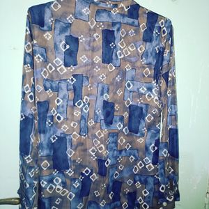 Designer Silk Shirt For Women