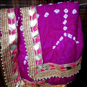 Pure Bandhej Silk Dupatta