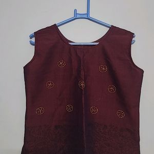 Elegant Purple Sleeveless Top