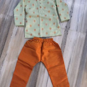 Pista Green Traditional Wear For Boys