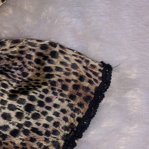 Satin Leopard Print Camisole