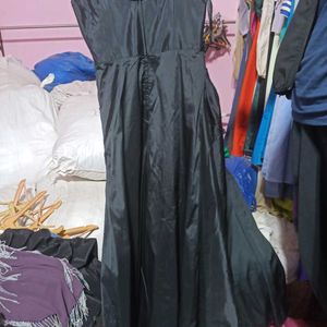 Long Black Rose Dress Prom Gown Urbanic