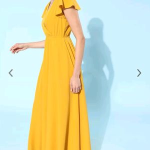 New BERRYLUSH Mustard Gown