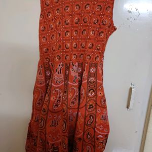 Traditional Printed Cotton Dress