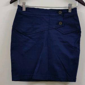 Navy Short Skirt