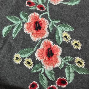 Tee With Embroidery