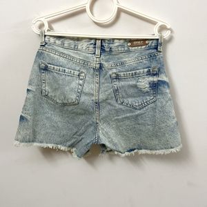 Only Brand Blue Denim Shorts