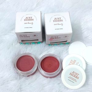 PACK OF 2 JUST HERBS LIP & CHEEK TINT