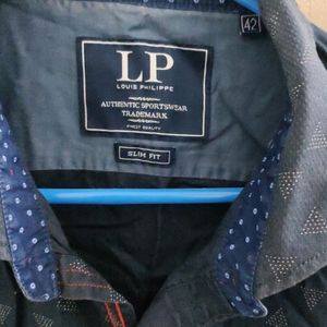 Price Drop 🔥 Louis Philippe 100% Cotton Navy Blue