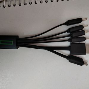 5 In 1 Multi Charging USB Cable New