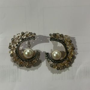 Diamond Stone Earrings