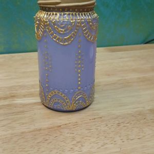 Beautiful Hand Painted Moroccan Mason Jar