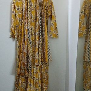 Cotton Anarkali Kurti Set