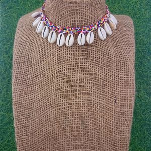 Adjustable Cowrie Shell Necklace Choker