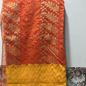 Aa Tissue Dual Shade Saree