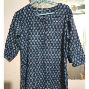 Beautiful Blue Short Kurti