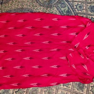 Pink Cotton Kurta