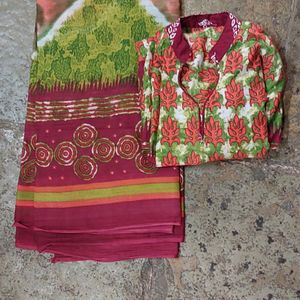 Pure Cotton Kurti And Dupatta