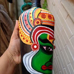 Handpainted Kathakali Bottle Art