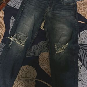 New Torn  Blue Jeans