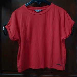 Womens Red ♥️ Crop Tshirt