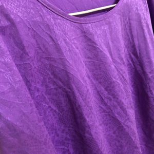 Purple Short Sleeve Top