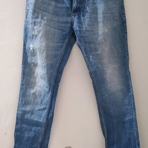 Straight Fit Light Blue Fancy Denim