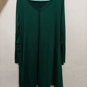 Green A-line Shein Mini Dress