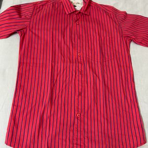 Striped Red And Blue Shirt For Men