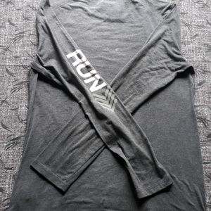 grey Full Sleeve T Shirt