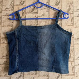 Denim Crop Top