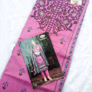 Trendy Cotton Dress Material With Dupatta