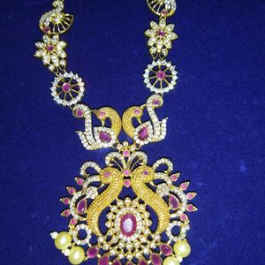 Jewellery Set (1 Gram Gold) And Bridal Blouse