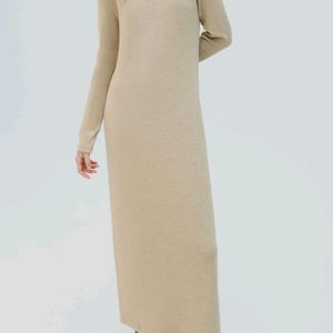 Zara Maxi Terry Knit Dress