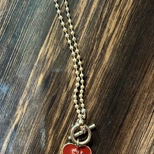 Red Heart Gold Chain