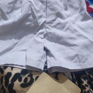 School Uniform White Shorts And Shirt