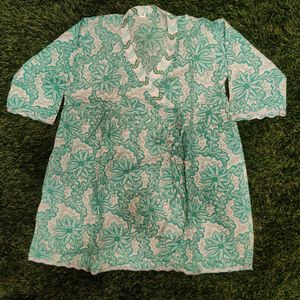 Jaipuri Cotton Kids Kurti Set