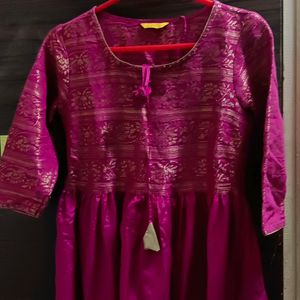 Aurelia Pink Beutiful Silk Kurta