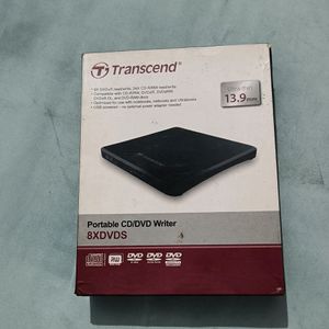 TRANSCEND SLIM PORTABLE CD/DVD Writer 8XDVDS