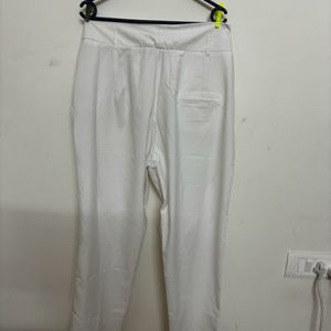 White Colur Formal Trousers