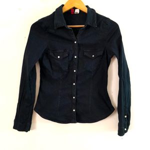 H&M Navy Casual Shirt (Women's)