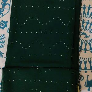 Green Georgette Saree