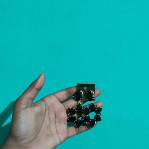 New Black Stone Earrings