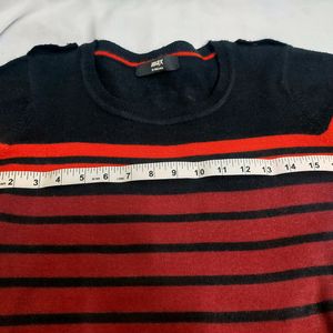 Max Red & Black Stripes Pull Over