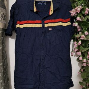 Navy Blue [L/42] Size Shirt Half Sleeve