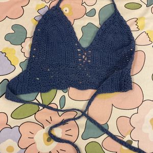 Crochet Strappy Crop Top