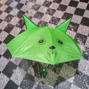 Green Umbrella For Kids