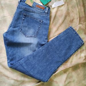Benetton Women Jeans Tagged Waist Size 41 cm