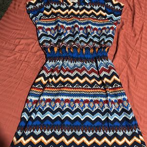 Multicoloured Short sleeve dress