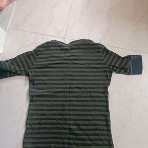 Green black stripped top(negotiable)